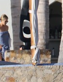 Jennifer Aniston is seen on holiday in Mexico with fiance Justin Theroux