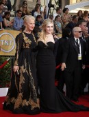 Helen Mirren and Abigail Breslin arrive at the 20th annual Screen Actors Guild Awards in Los Angeles