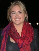Kate Upton takes an unidentified male date to the New York Knicks vs Miami Heat basketball game at Madison Square Garden