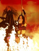 Katy Perry performs "Dark Horse" at the 56th annual Grammy Awards in Los Angeles