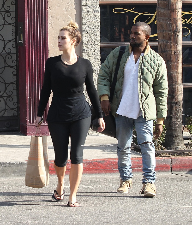 Kim Kardashian is seen leaving a nail salon before going to meet Kanye West