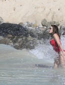 EXCLUSIVE Stephanie Seymour is seen on the beach in St Barts