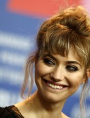 Cast member Poots attends news conference to promote the movie "A Long Way Down" at Berlinale International Film Festival in Berlin