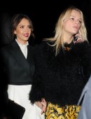 Miranda Kerr, Jessica Alba, Solange Knowles, Mary Charters ,Jourdan Dunn, arrive at the H&M Catwalk Show paris fashion week