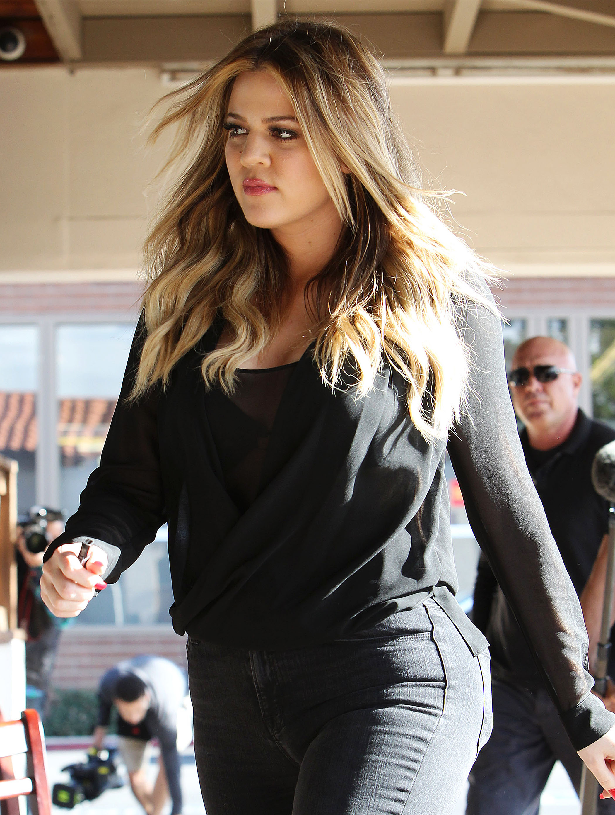 Kardashian's filming Keep up with the Kardashians in Los Angeles