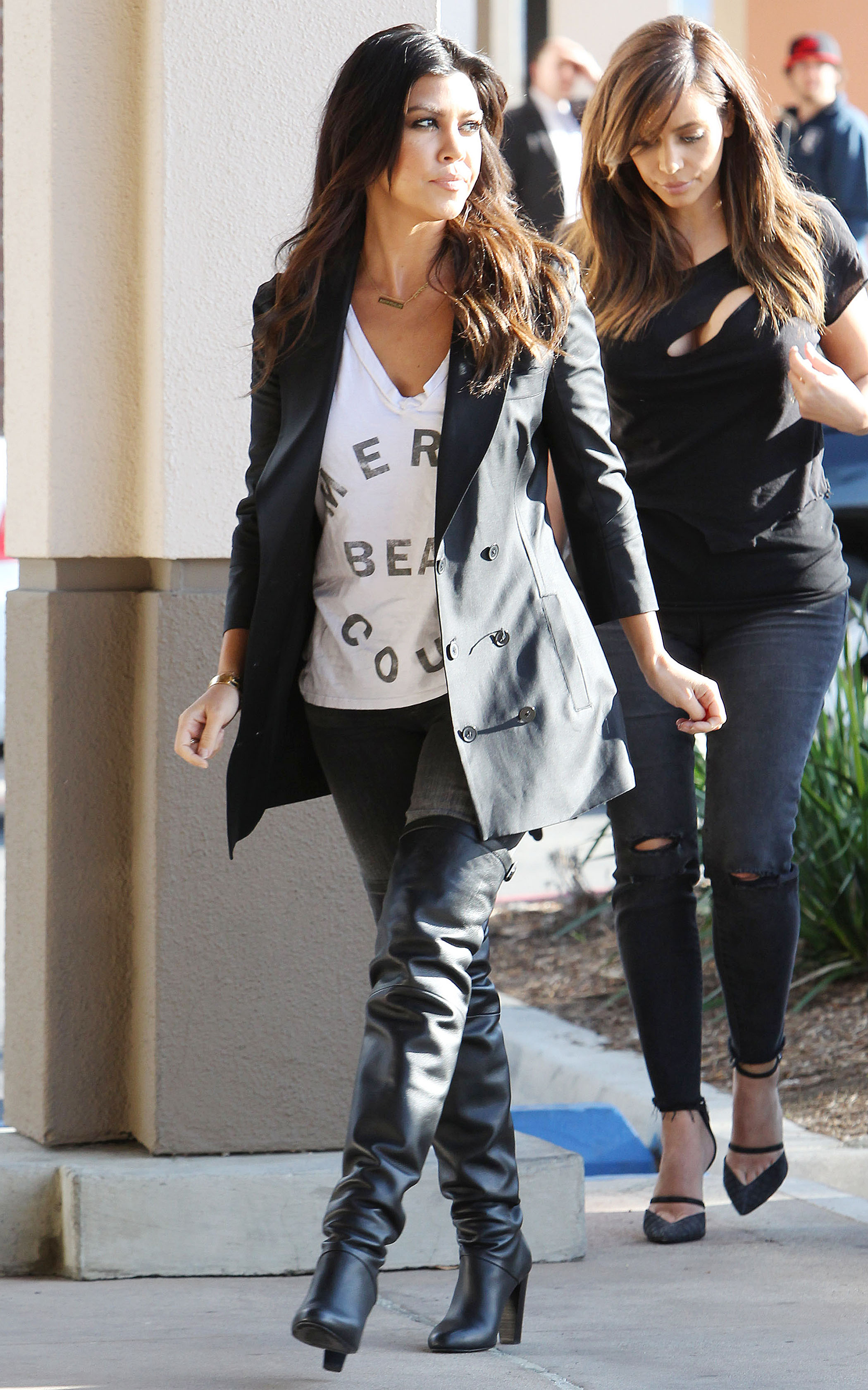 Kardashian's filming Keep up with the Kardashians in Los Angeles