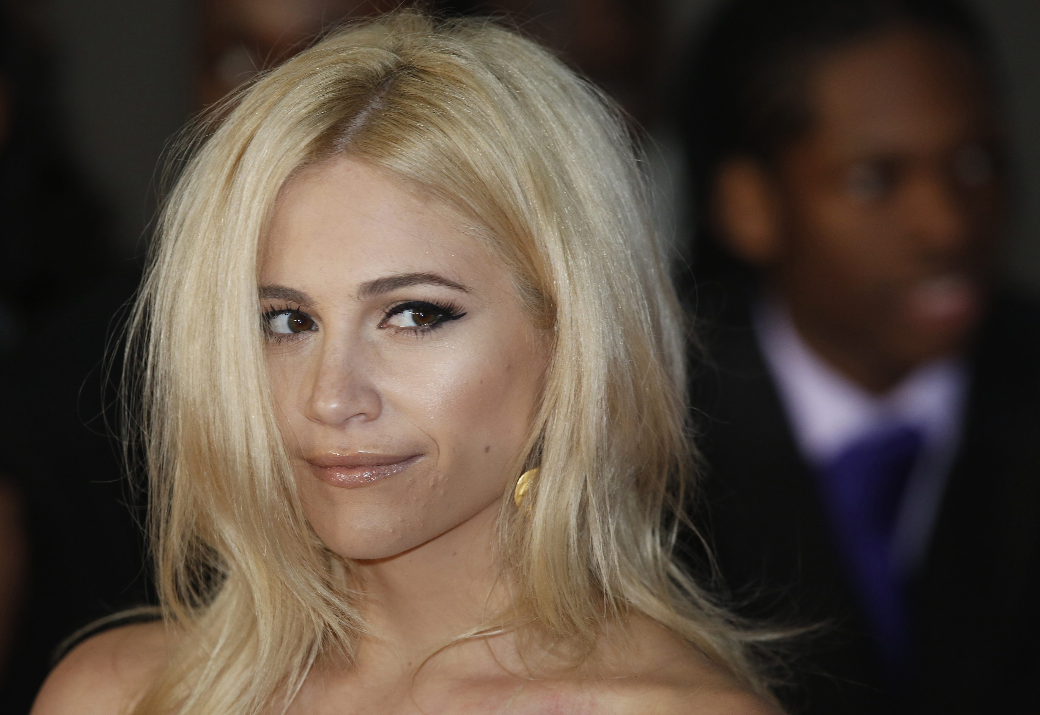 Singer Pixie Lott arrives for the BRIT Awards, celebrating British pop music, at the O2 Arena in London