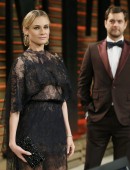 Actor Joshua Jackson and his partner, actress Diane Kruger arrive at the 2014 Vanity Fair Oscars Party in West Hollywood