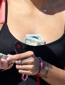 EXCLUSIVE: **PREMIUM RATES APPLY** Karrueche Tran enjoying a bike ride in Venice beach on the day Chris Brown is told he will have to spend a month in jail!