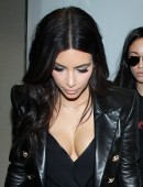 The Kardashians departing from the Los Angeles International Airport