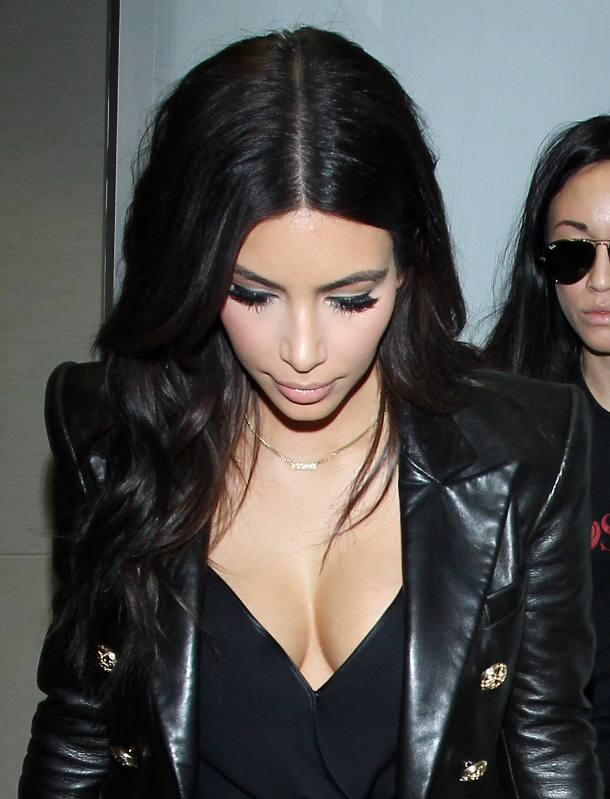The Kardashians departing from the Los Angeles International Airport