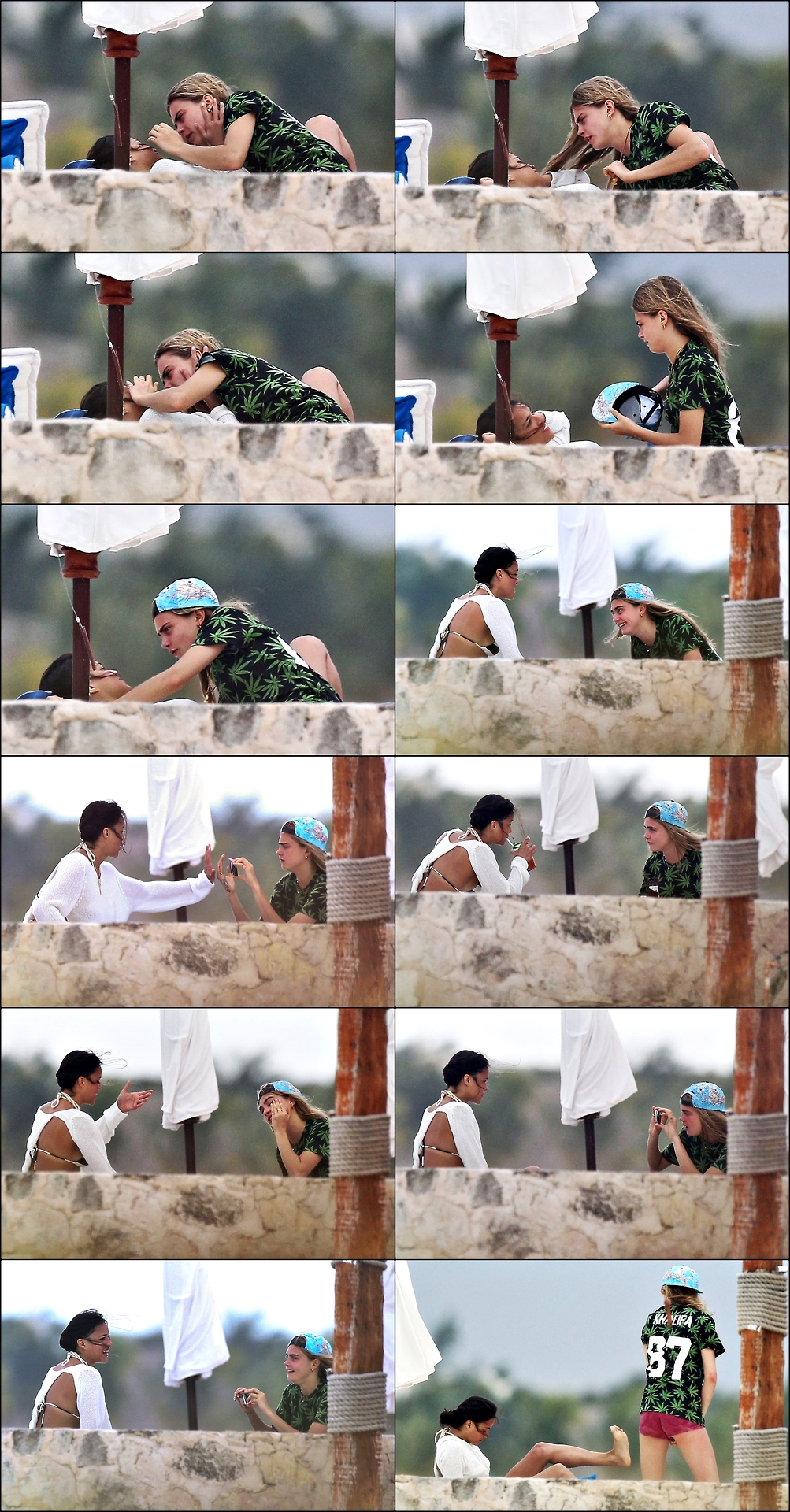 Michelle-Rodriguez-and-Cara-Delevingne-Cuddle-on-Beach-2