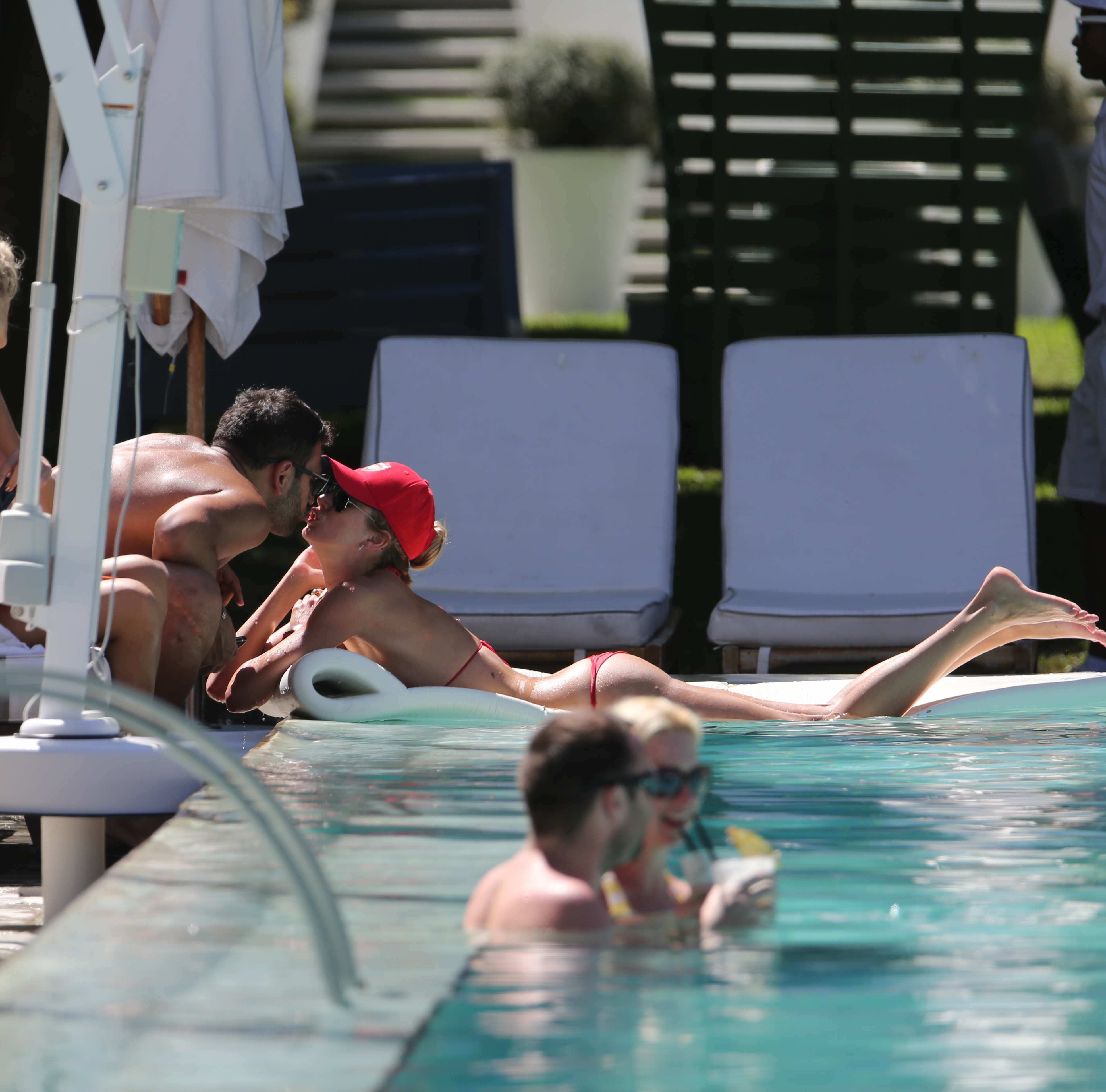 EXCLUSIVE: Lauren Stoner enjoying the Miami sun in a red bikini