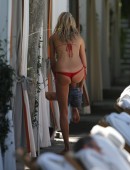 EXCLUSIVE: Lauren Stoner enjoying the Miami sun in a red bikini