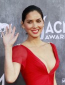 Olivia Munn arrives at the 49th Annual Academy of Country Music Awards in Las Vegas