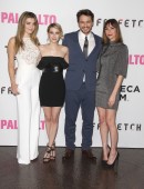 Zoe Levin, James Franco, Emma Roberts, Gia Coppola attends the premiere of 'Palo Alto' in LA