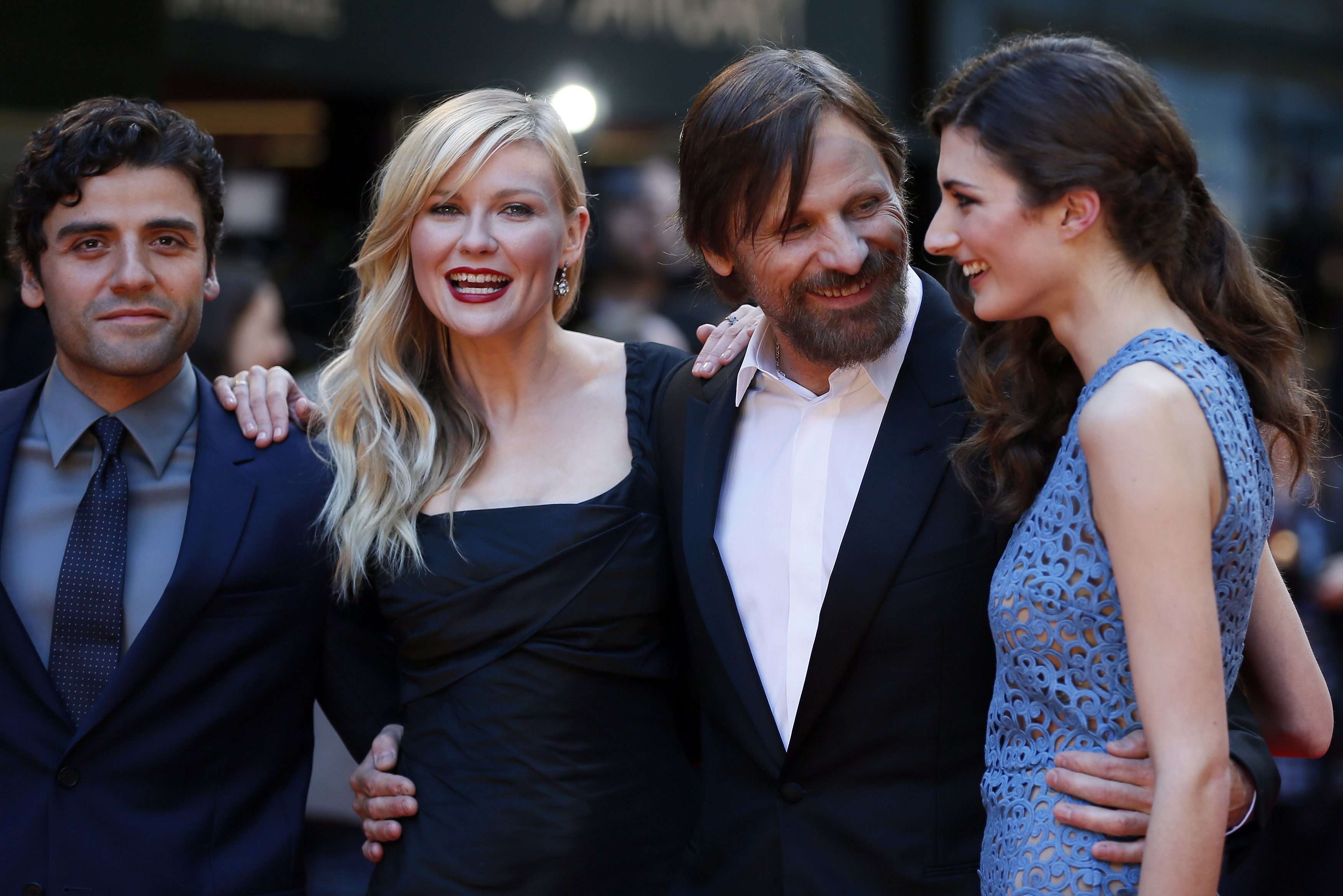 Actors Isaac, Dunst, Mortensen and Bevan arrive for the British premiere of 'The Two Faces of January' at the Curzon Mayfair in London
