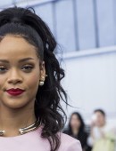 Musician Rihanna attends the Cruise 2015 collection show from French fashion house Christian Dior in the Brooklyn borough of New York