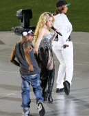 EXCLUSIVE: Shakira seen rehearsing for a T-Mobile advertisement