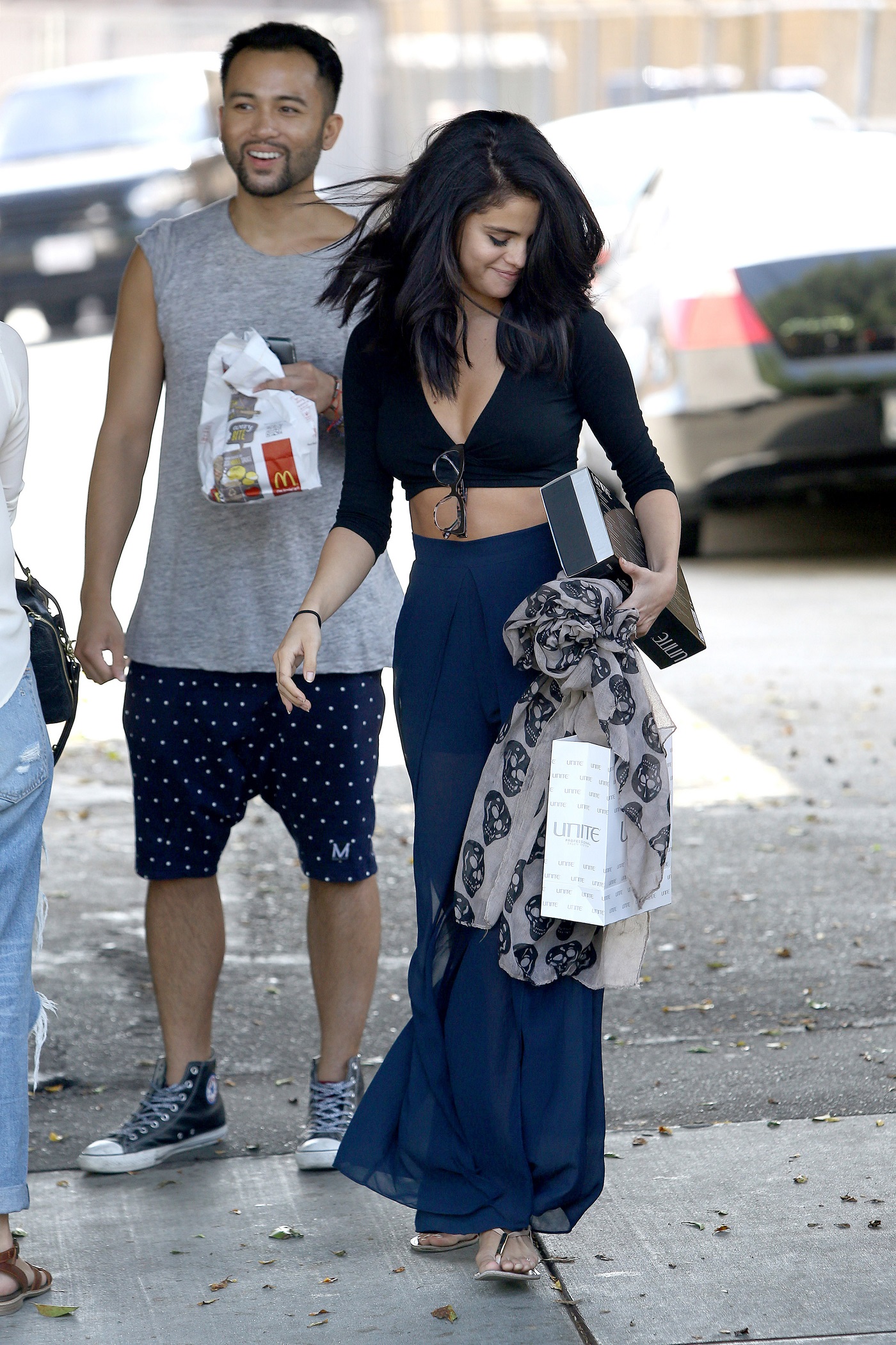 *EXCLUSIVE* Selena Gomez shrugs off Miley Cyrus' Diss with a trip to the salon