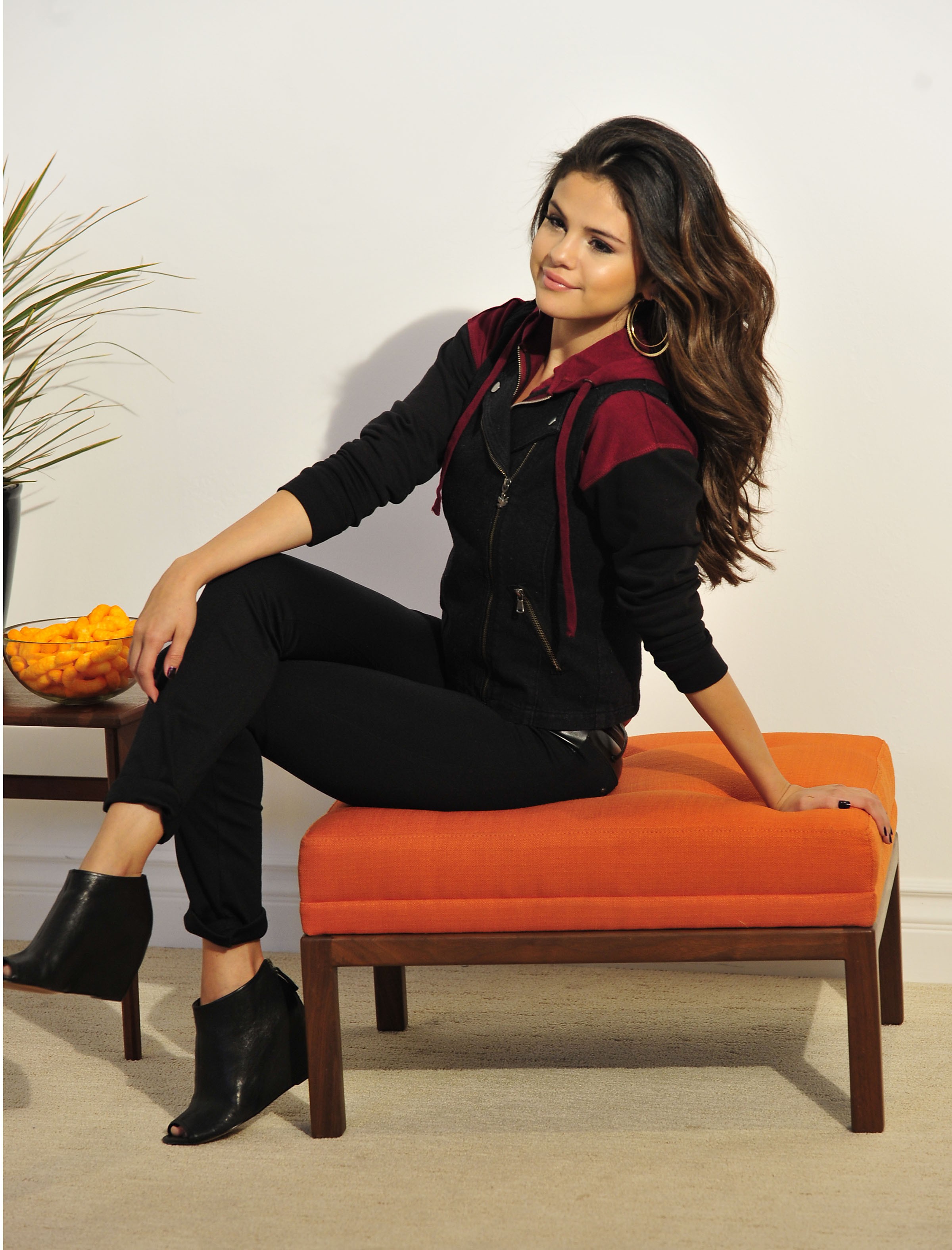 Selena Gomez On Set at the Fall Dream Out Loud Campaign Shoot for Kmart