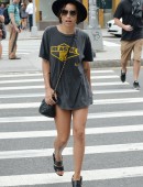 Cara Delevingne and Zoe Kravitz leaving The Smile restaurant  in New York City