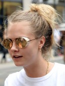 Cara Delevingne and Zoe Kravitz leaving The Smile restaurant  in New York City