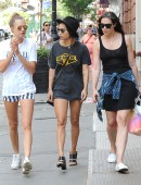 Zoe Kravitz and Cara Delevingne are seen out and about in Soho, New York City