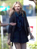 *EXCLUSIVE* Chloe Moretz and Gabriela Lopez film a scene for "The 5th Wave" in Atlanta