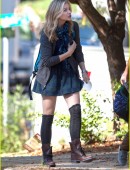 *EXCLUSIVE* Chloe Moretz and Gabriela Lopez film a scene for "The 5th Wave" in Atlanta