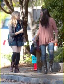 *EXCLUSIVE* Chloe Moretz and Gabriela Lopez film a scene for "The 5th Wave" in Atlanta