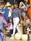 Jennifer Lopez and her twins at the pumpkin patch  Pt 3