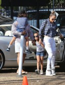 Jennifer Lopez and her twins at the pumpkin patch  Pt 3