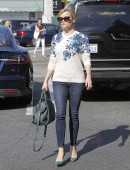 Reese Witherspoon grocery shops in style with a Lanvin designer handbag in Los Angeles