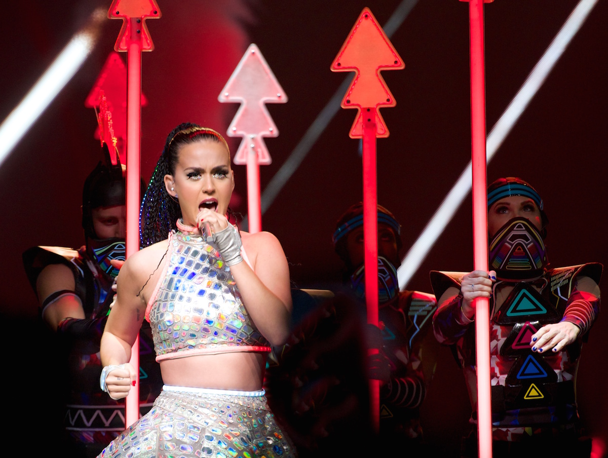 Katy Perry performs on her The Prismatic World Tour at the Rod Laver Arena, Melbourne