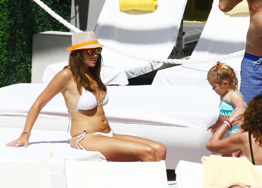 Imogen-Thomas-in-White-Bikini-7