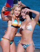 Cassie-Scerbo-in-Bikini-at-a-Beach-in-Malibu-3