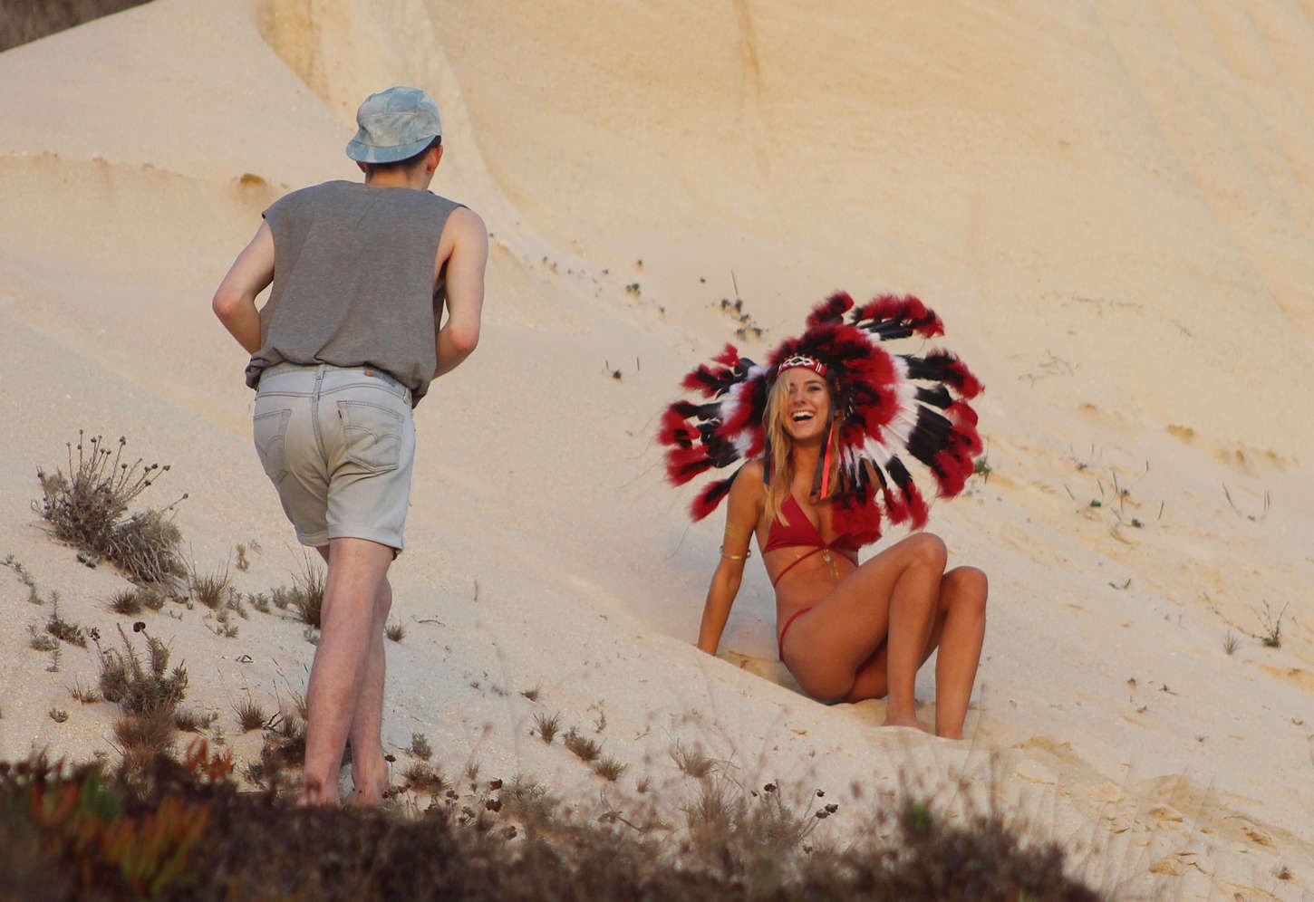 Kimberley-Garner-in-Red-Bikini-3