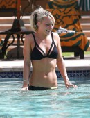 Chloe-Madeley-in-Black-Bikini-in-Dubai-2
