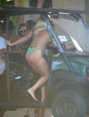 Lady-Gaga-in-Green-Bikini-4