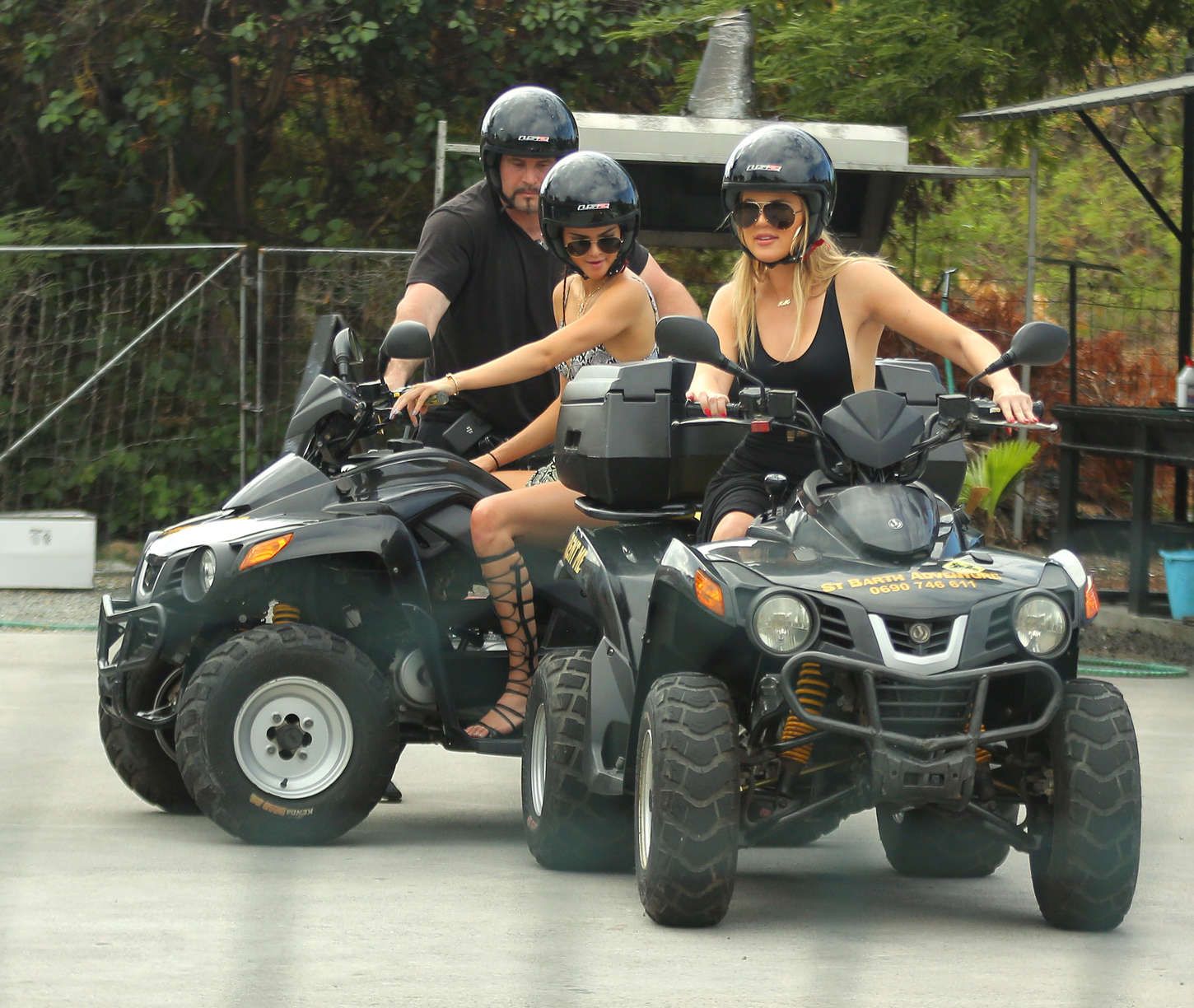 Kendall-Jenner-and-Khloe-Kardashian-Riding-ATV-in-St-Barts-1