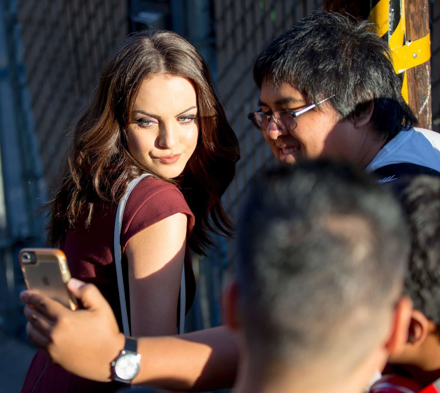 Elizabeth-Gillies-Arriving-at-Jimmy-Kimmel-Live-7