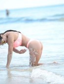 Michelle-Lewin-in-Pink-Bikini-6