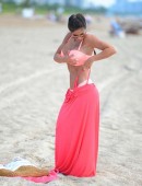 Michelle-Lewin-in-Pink-Bikini-9