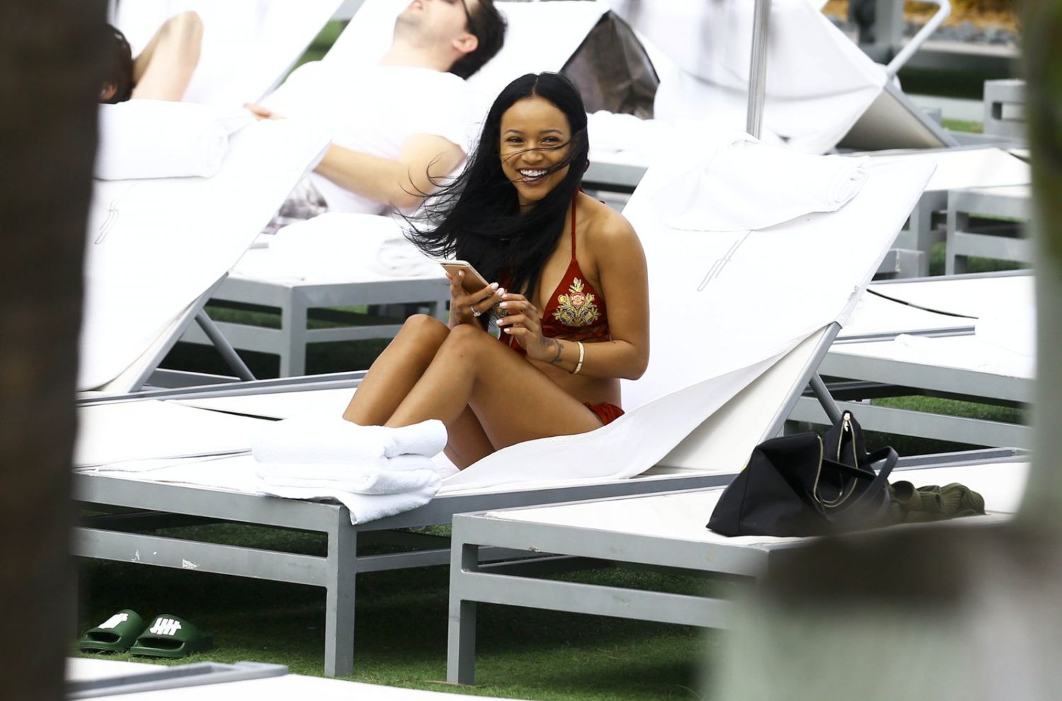 Karrueche-Tran-Bikini-Candids-Miami-3