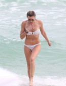 Katie-Cassidy-in-White-Bikini-8