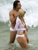 Lara-Stone-in-Wet-T-Shirt-7