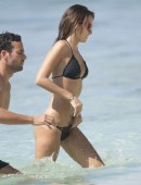 Lucy-Watson-in-Black-Bikini-2