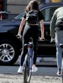 Kendall-Jenner-in-Tights-Riding-a-Bike-3
