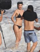 Miranda-Kerr-in-Black-Bikini-6
